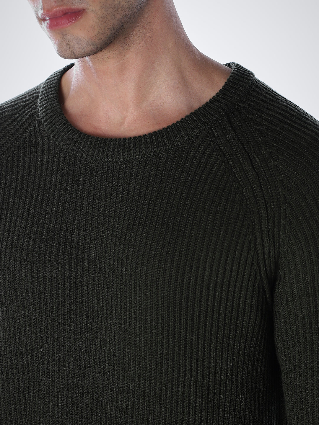 Green Relaxed Fit Pullover