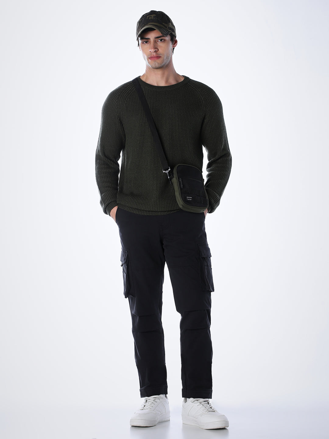 Green Relaxed Fit Pullover