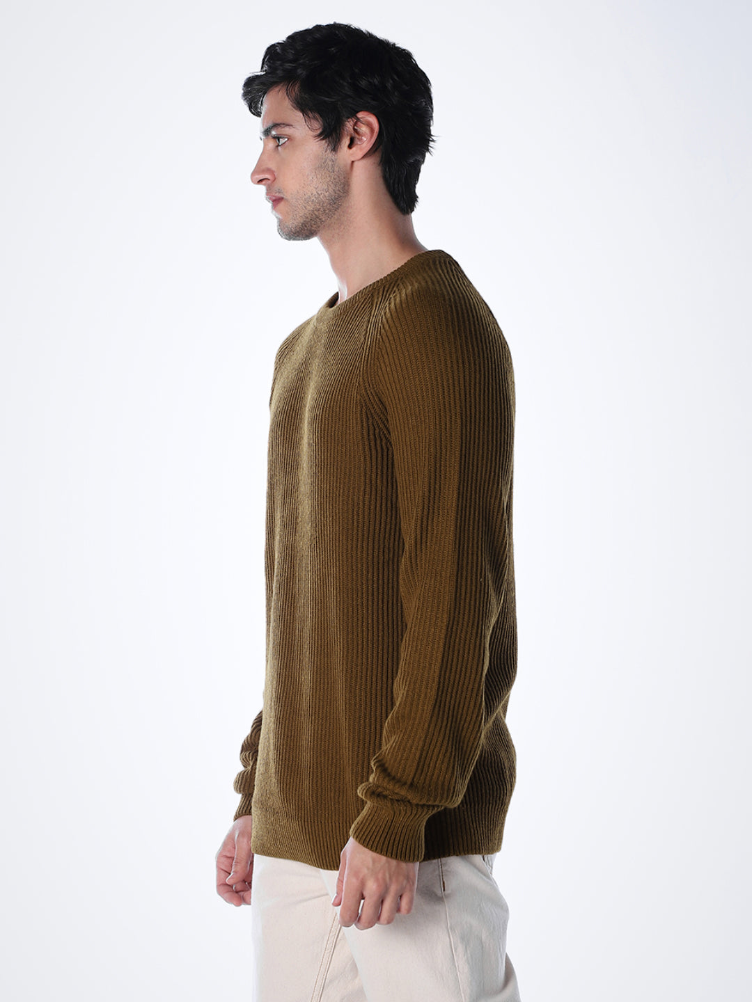 Brown Relaxed Fit Pullover