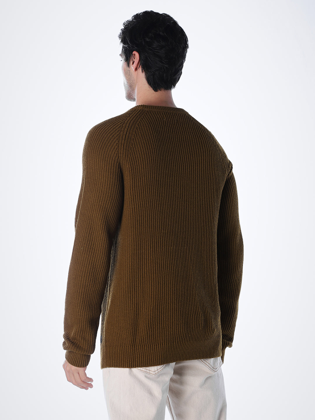 Brown Relaxed Fit Pullover