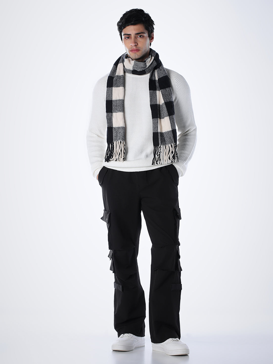 White Relaxed Fit Pullover