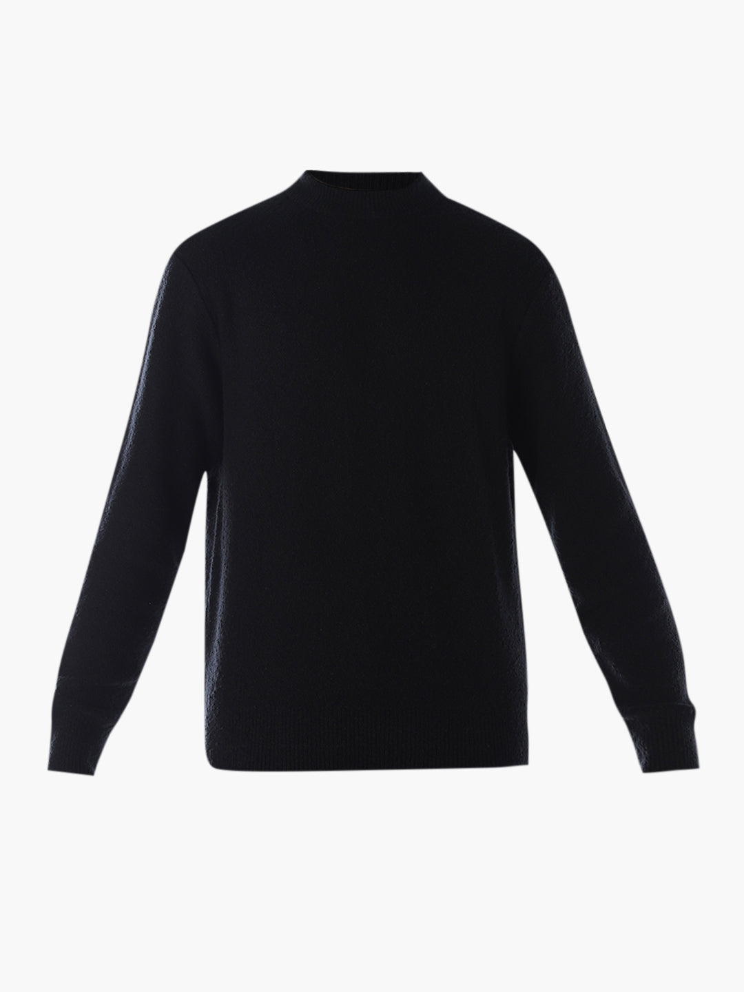 Knitted Relaxed Fit Pullover - Black