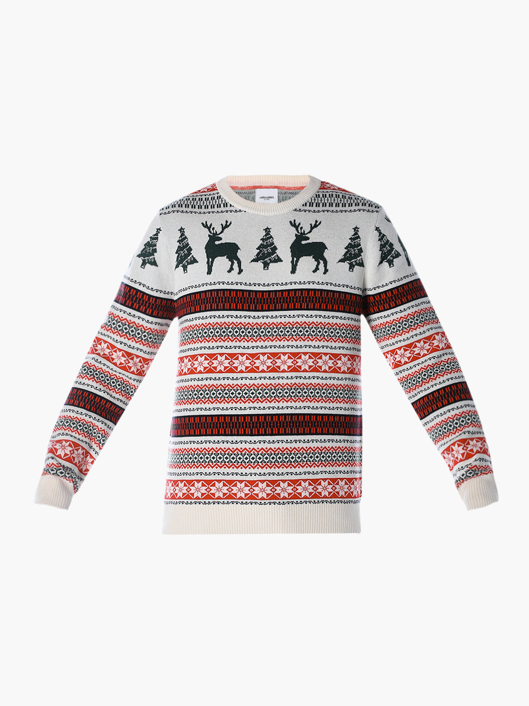 X-MAS Print Jacquard Pullover