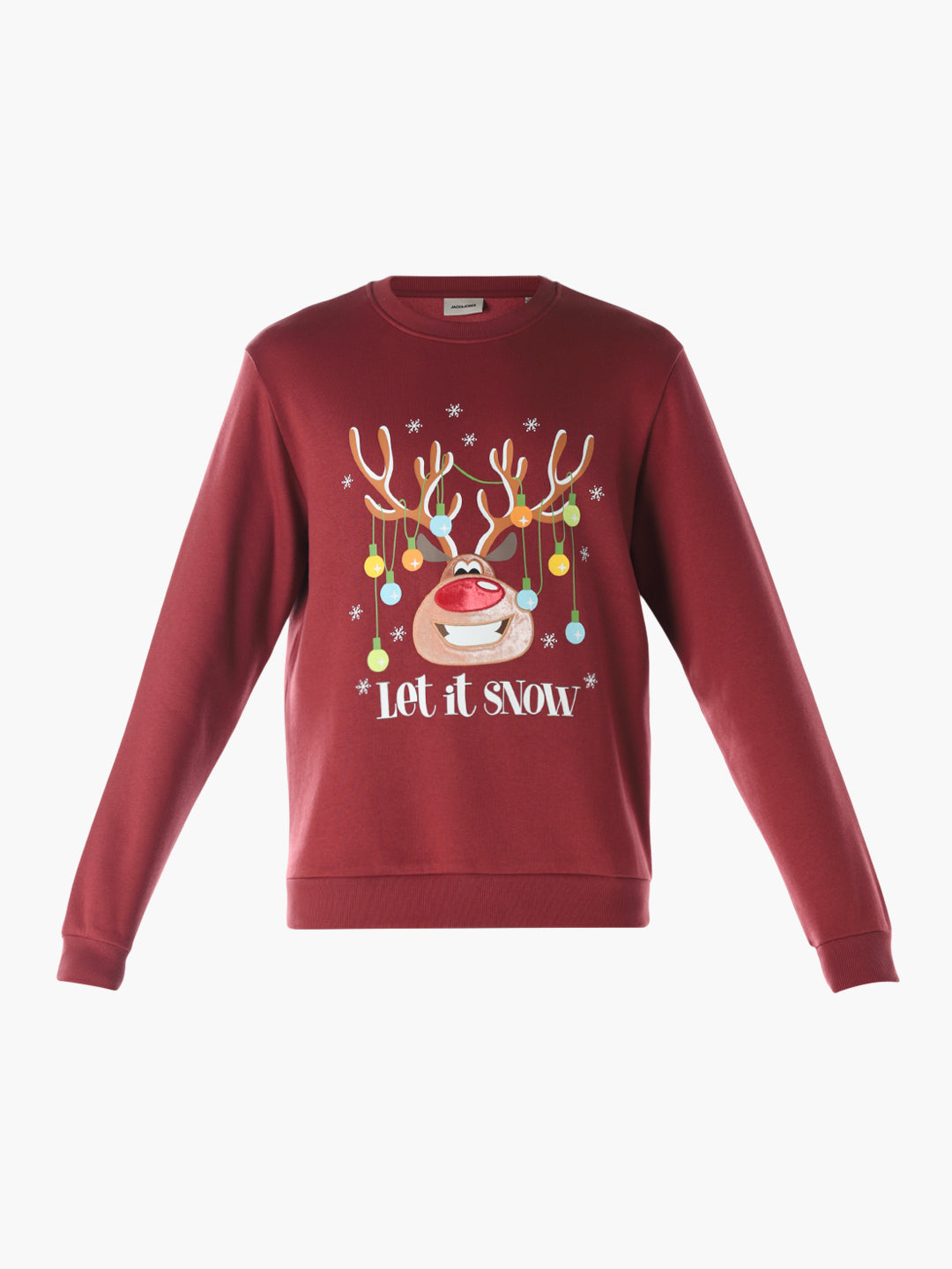 Reindeer  X-Mas Printed Sweatshirt - Red