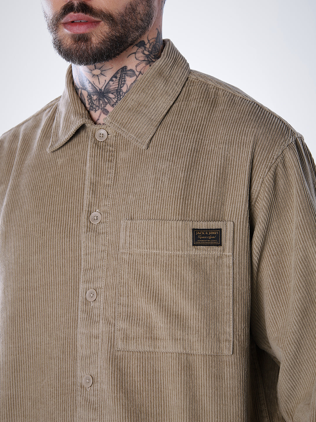 Corduroy Overshirt - Brown