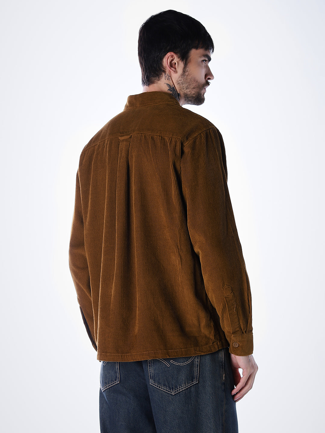 Corduroy Overshirt - Dark Brown