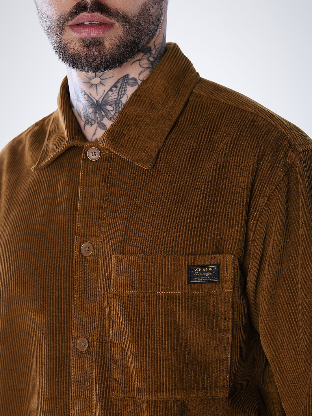 Corduroy Overshirt - Dark Brown