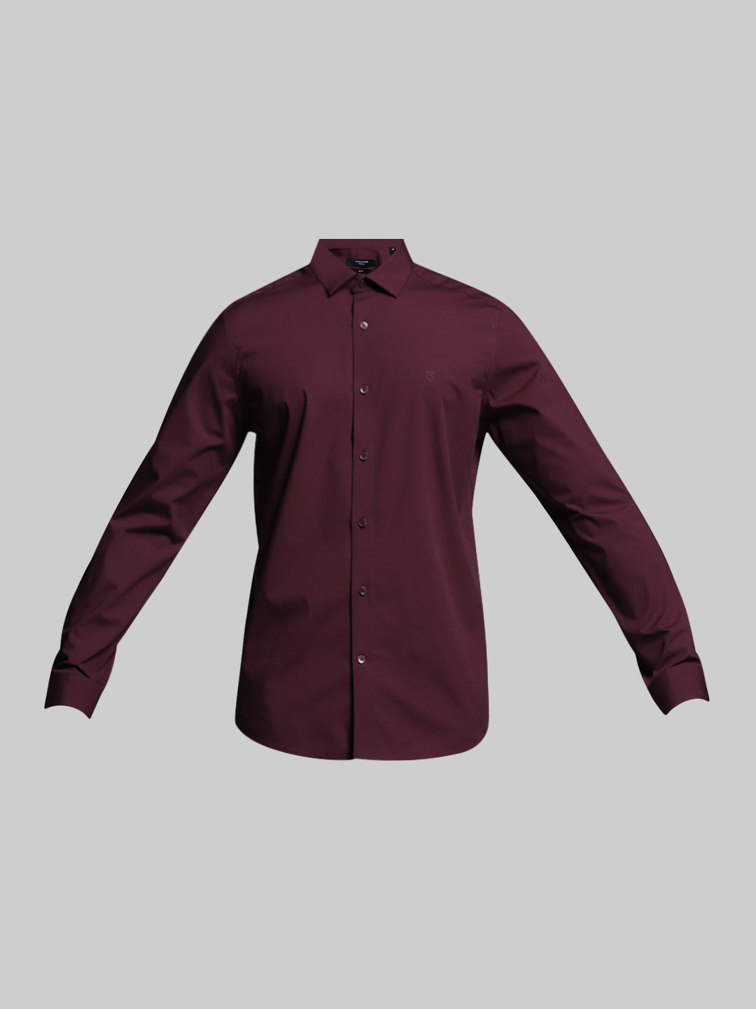 Maroon Slim Fit Formal Shirt