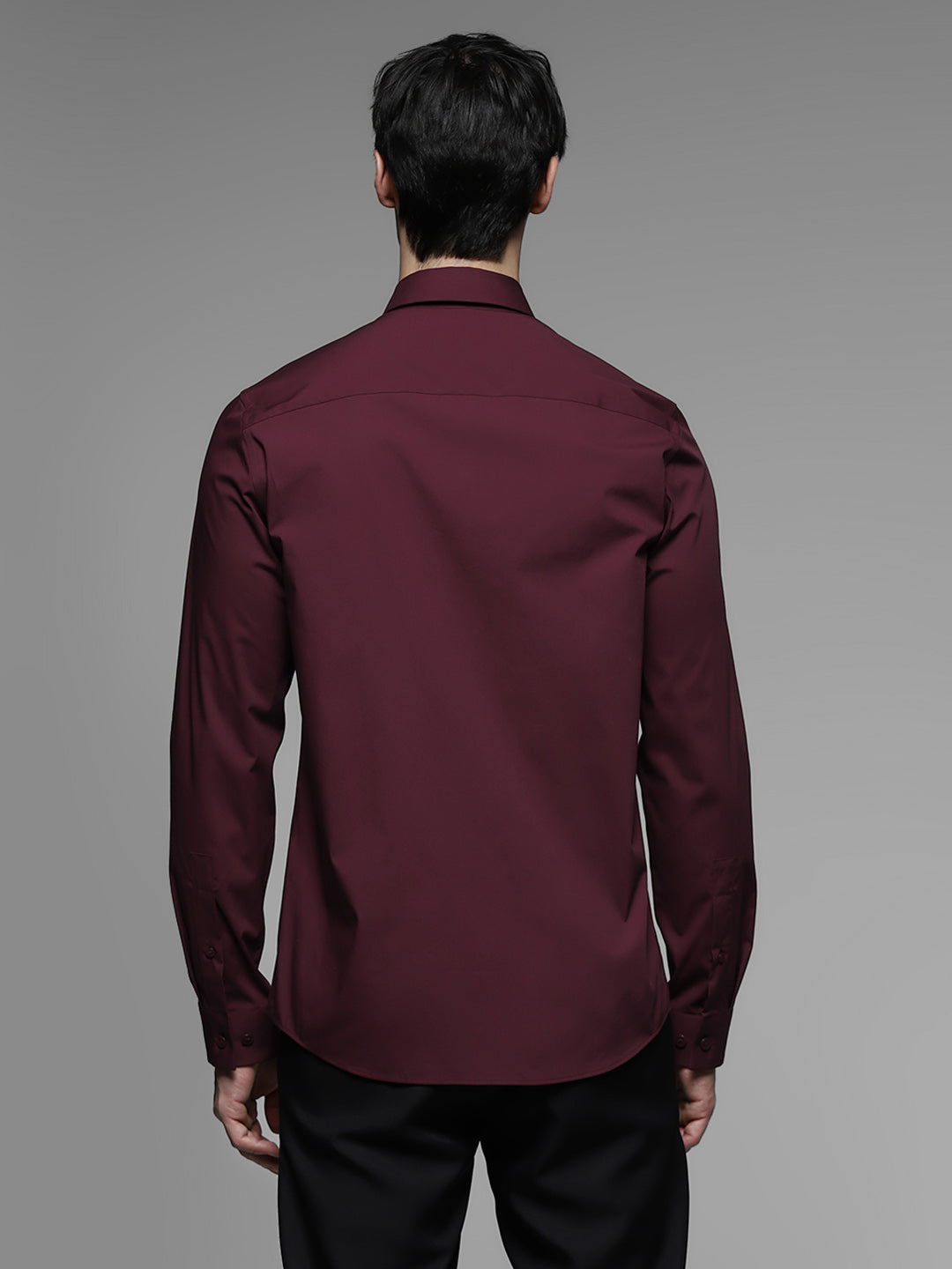 Maroon Slim Fit Formal Shirt