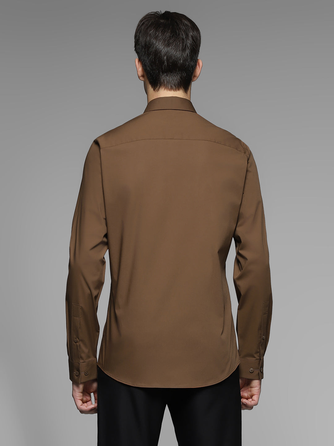 Brown Slim Fit Formal Shirt