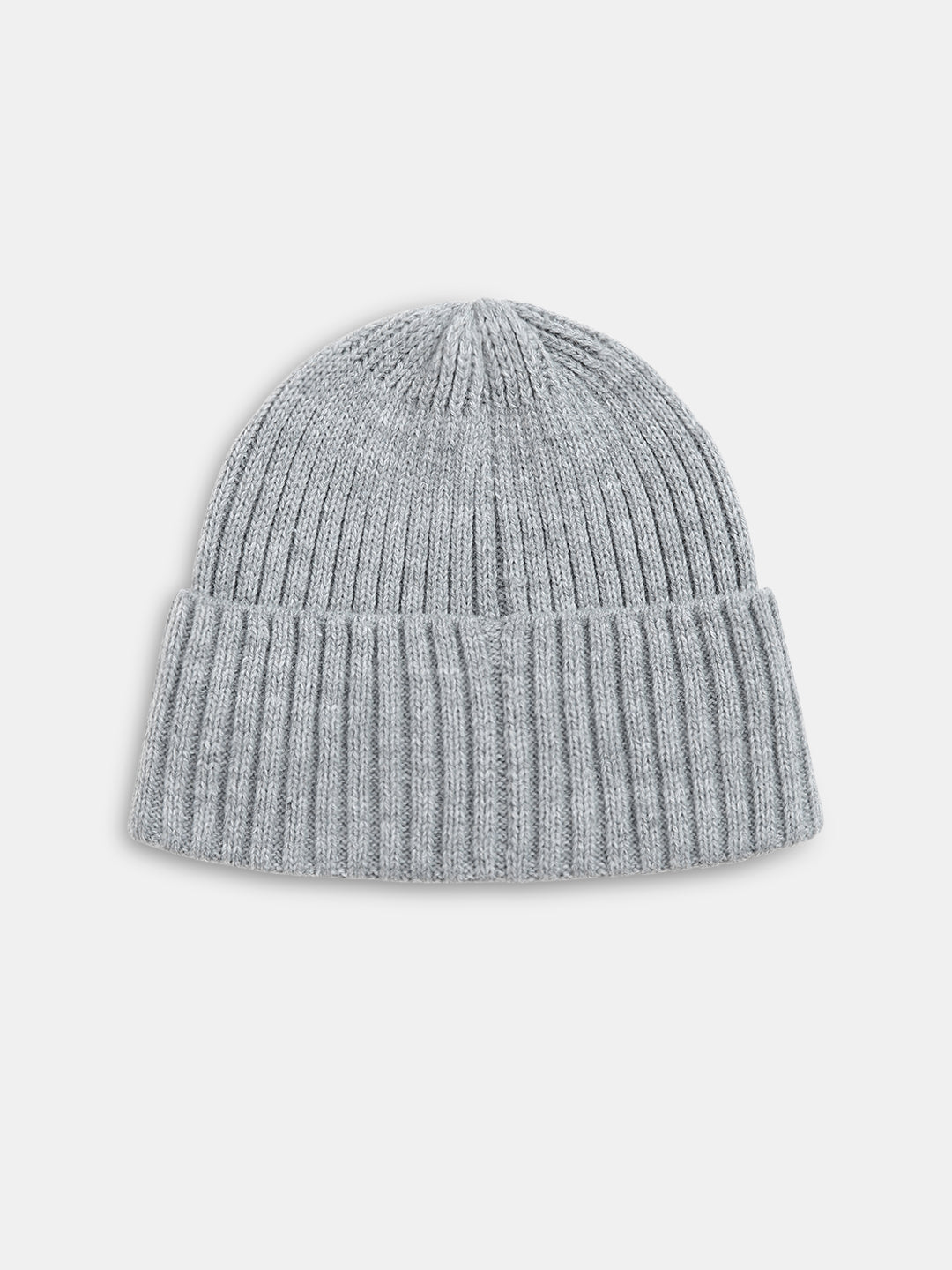 Light Grey Knitted Beanie - Free Size