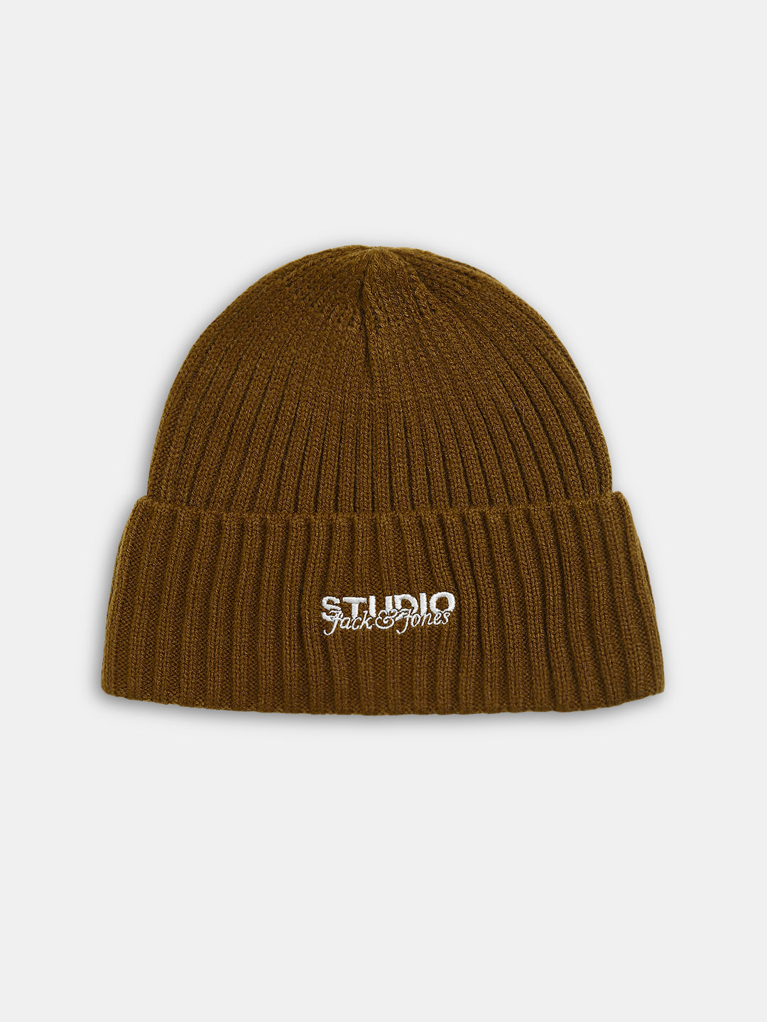 Dark Green Acrylic Knitted Beanie - Free Size