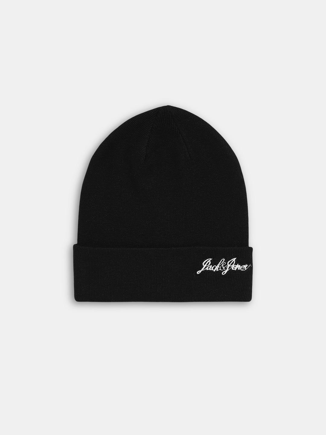 Black Viscose Blend Beanie - Free Size