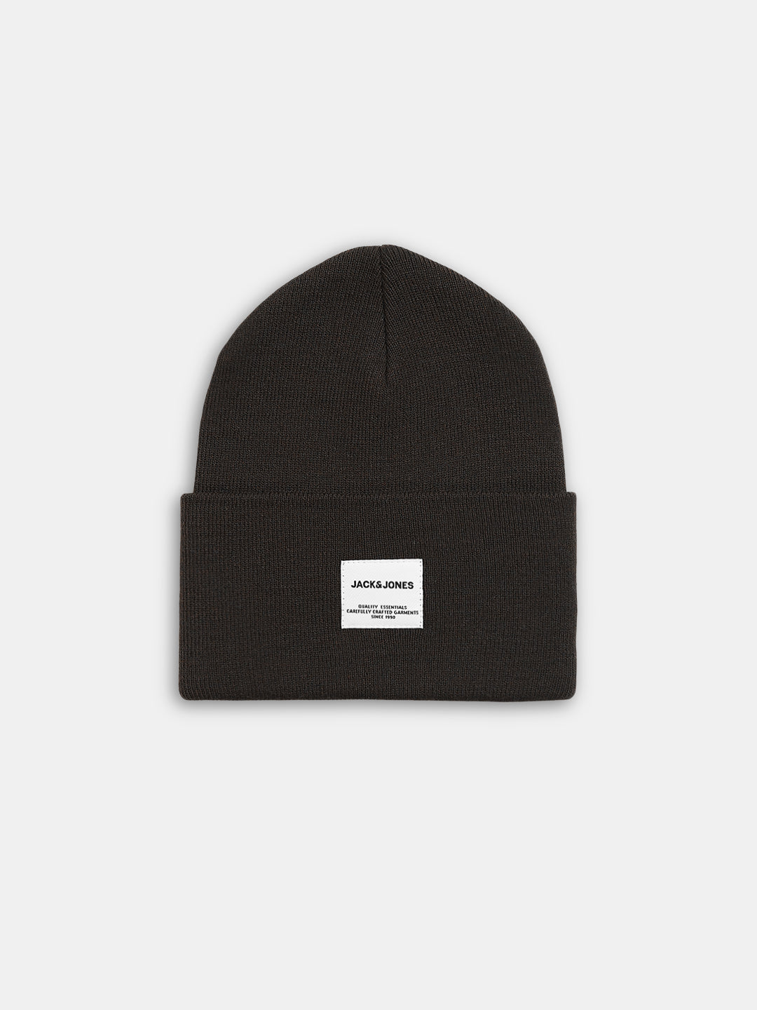 Chocolate Brown Knitted Beanie - Free Size