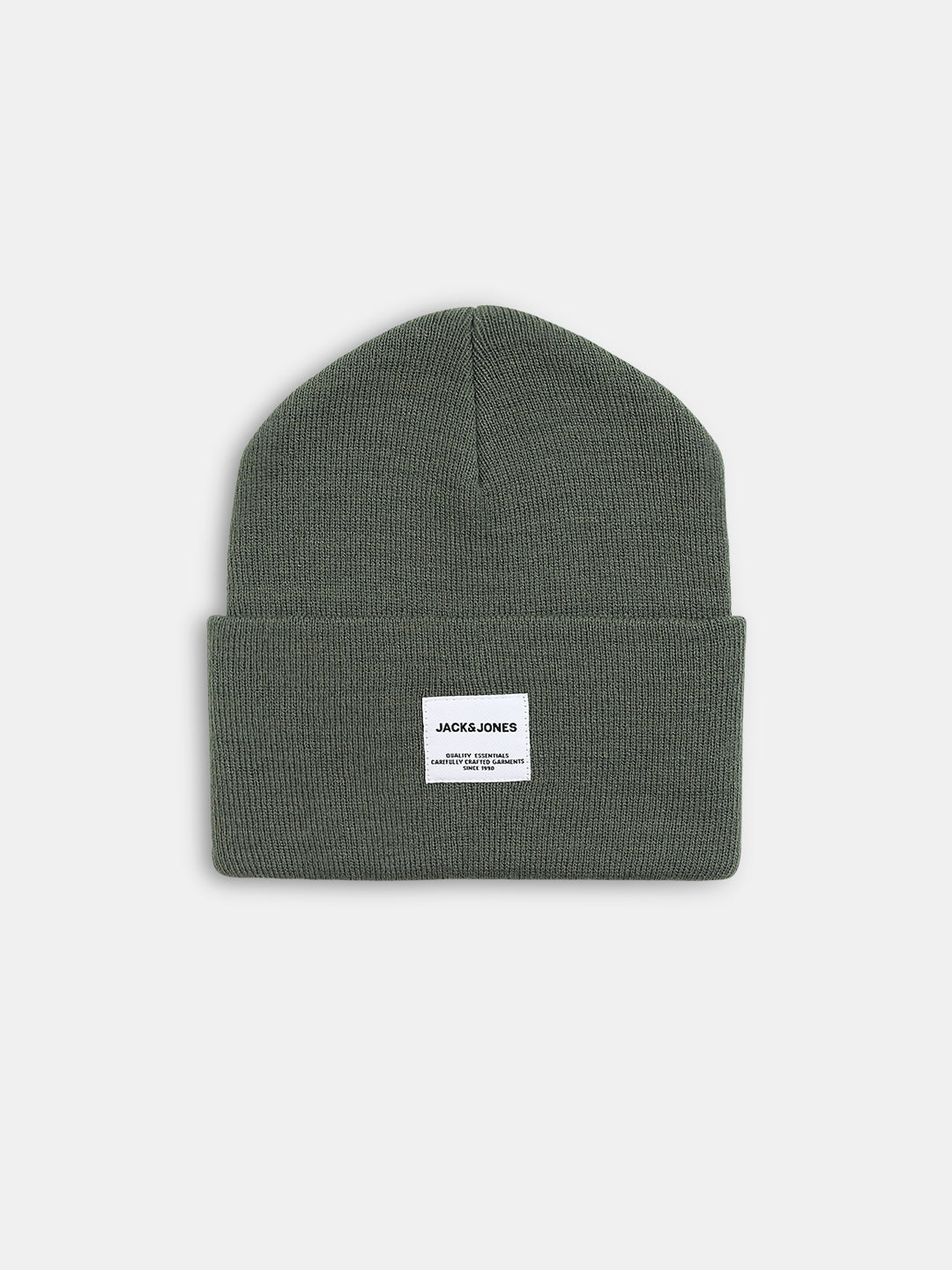 Dusty Olive Knitted Beanie - Free Size