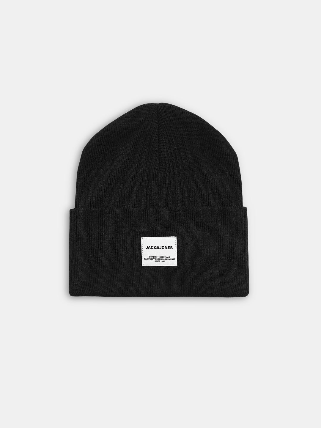 Black Knitted Beanie - Free Size