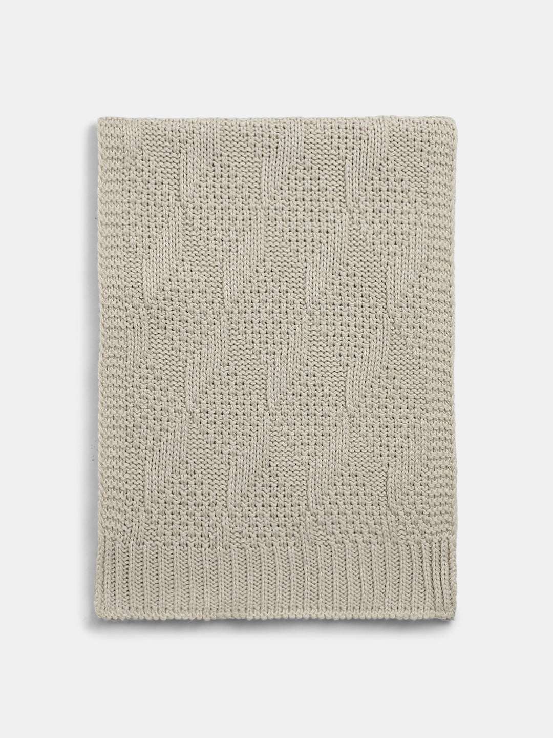 Beige Knitted Scarf - Free Size