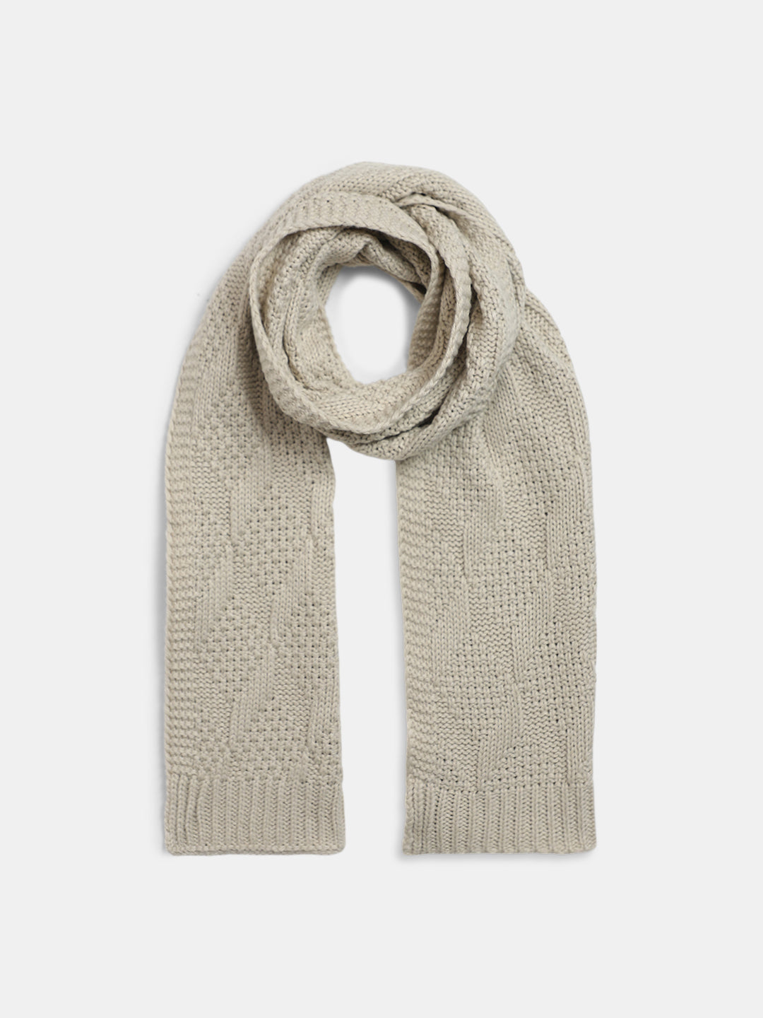 Beige Knitted Scarf