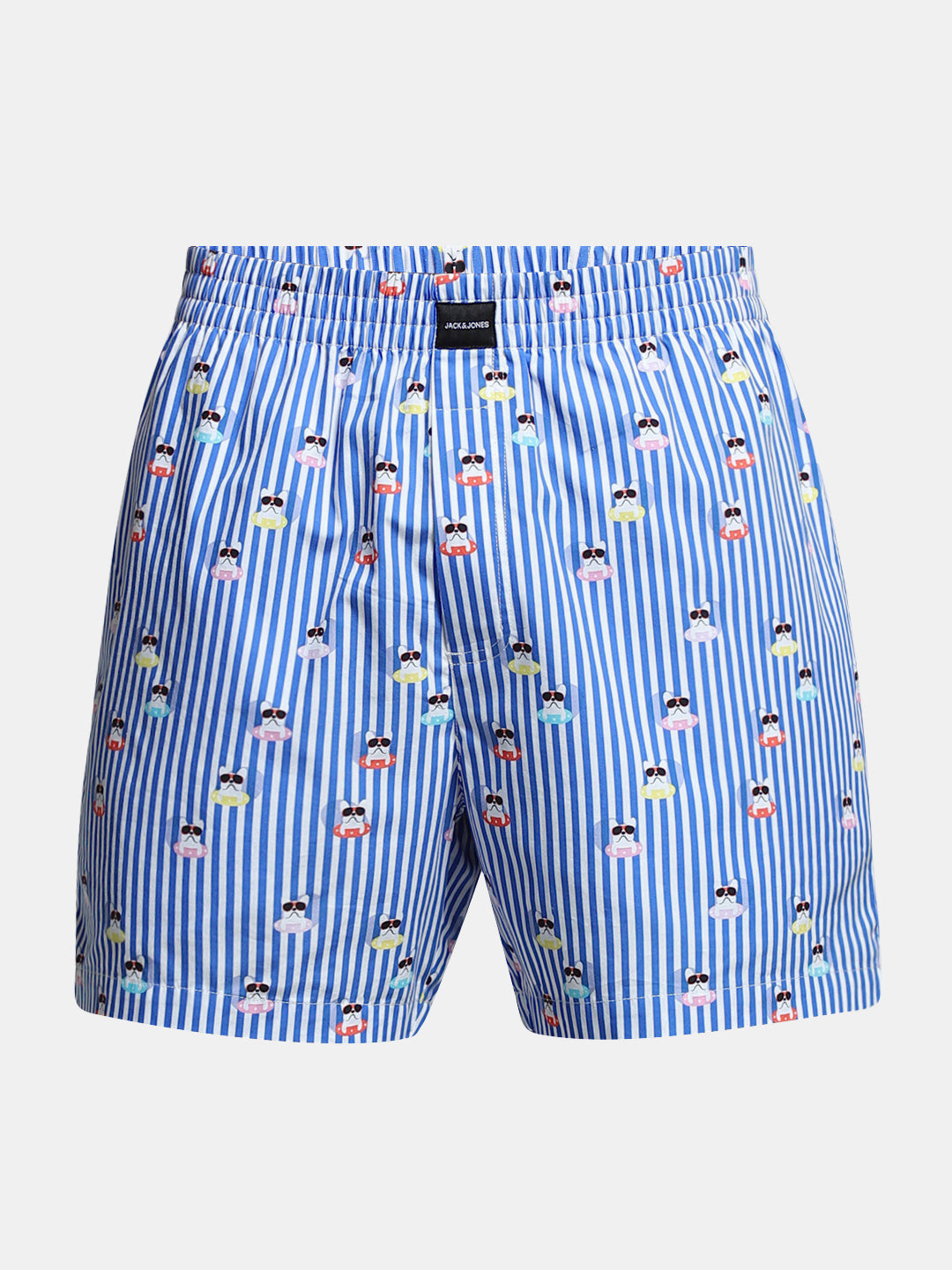 Blue Striped Cotton Boxers