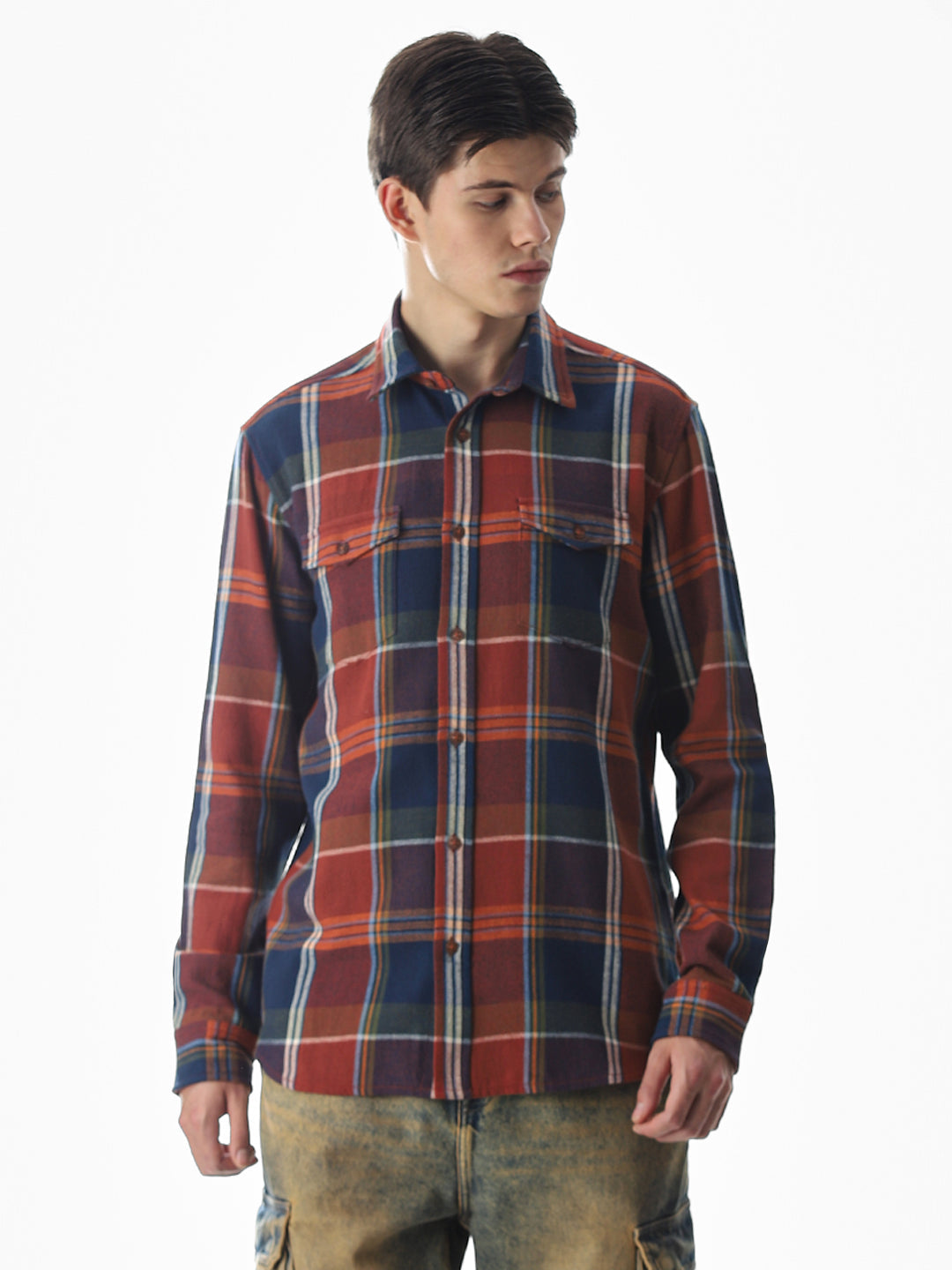 Blue & Red Check Shirt
