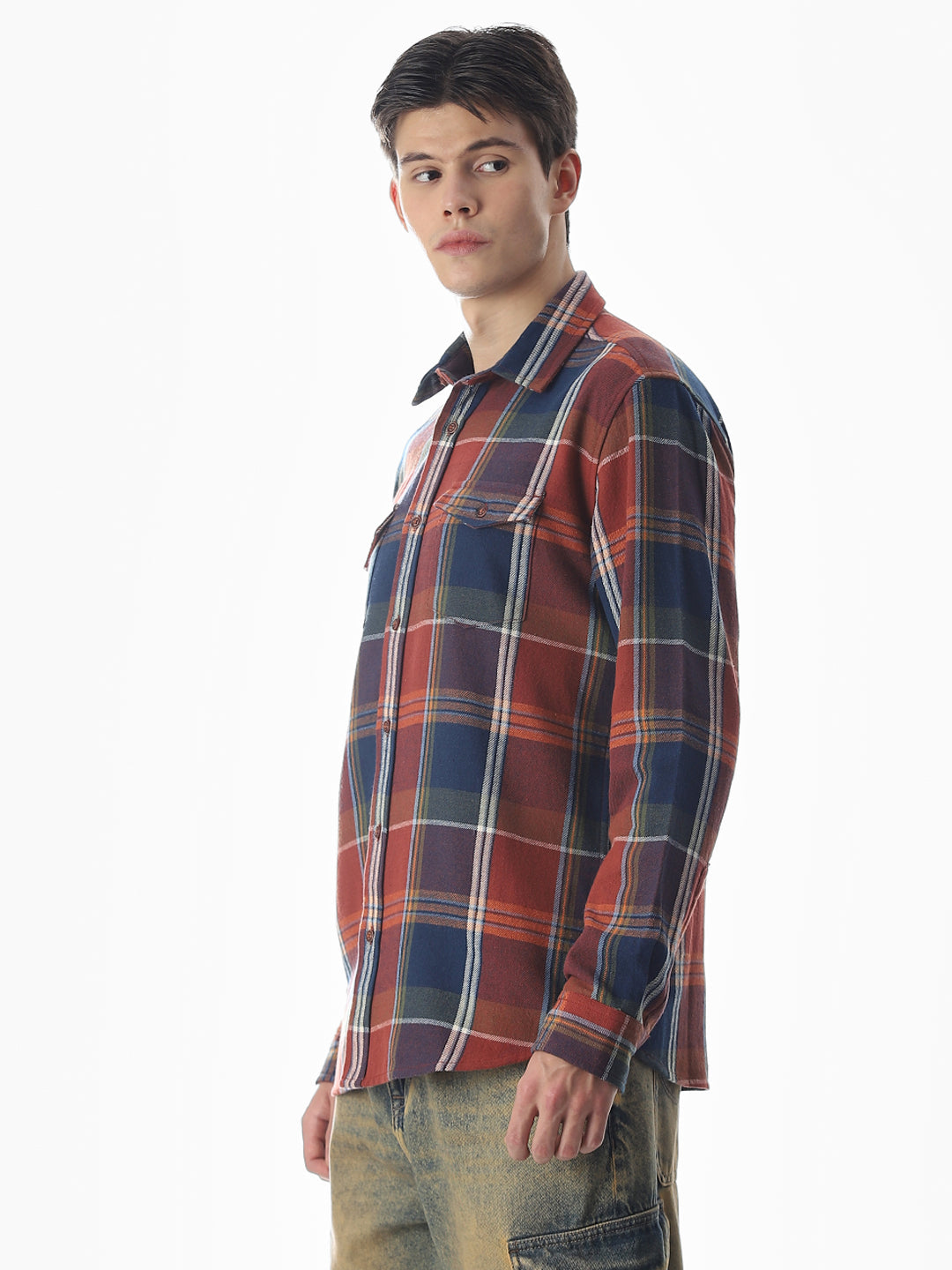 Blue & Red Check Shirt