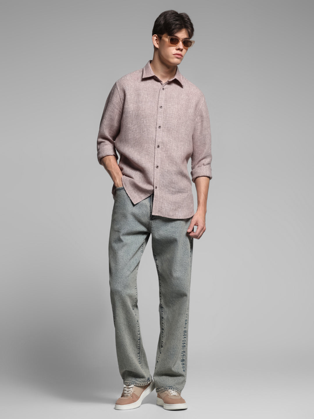 Red Regular Fit Shirt