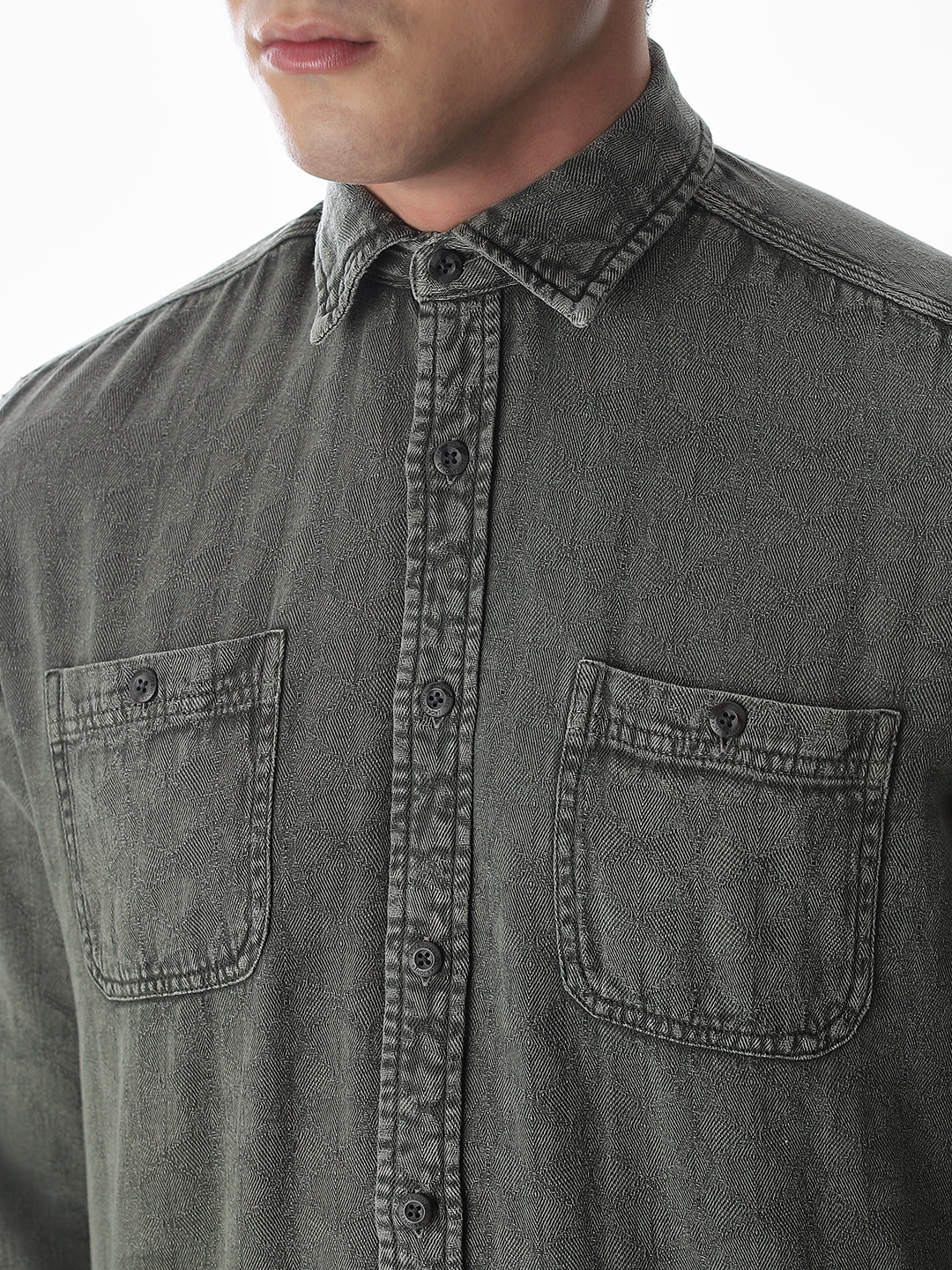Dobby Cotton Regular Fit Shirt