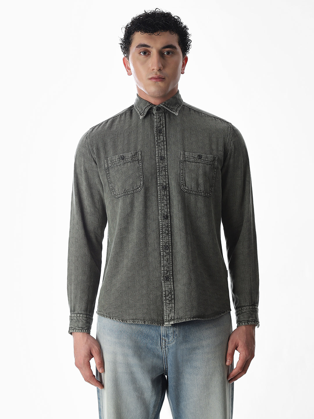 Dobby Cotton Regular Fit Shirt