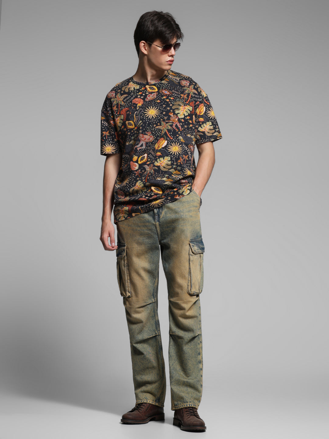 Multi-Colour Printed T-shirt