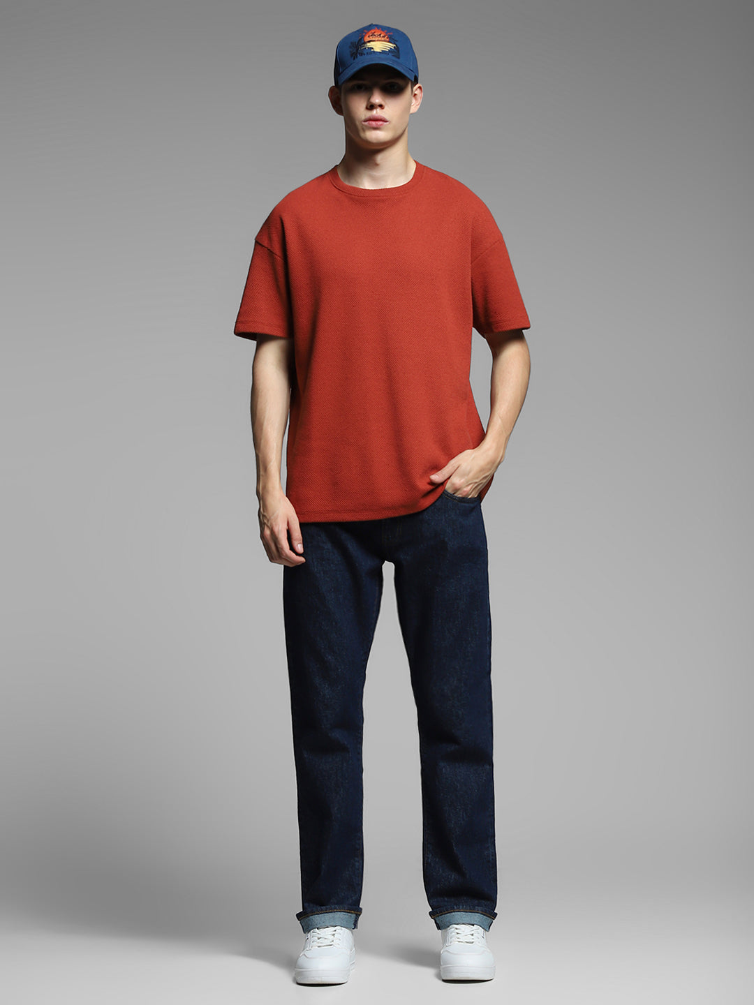 JACK&JONES Dark Blue Clark Regular Fit Jeans