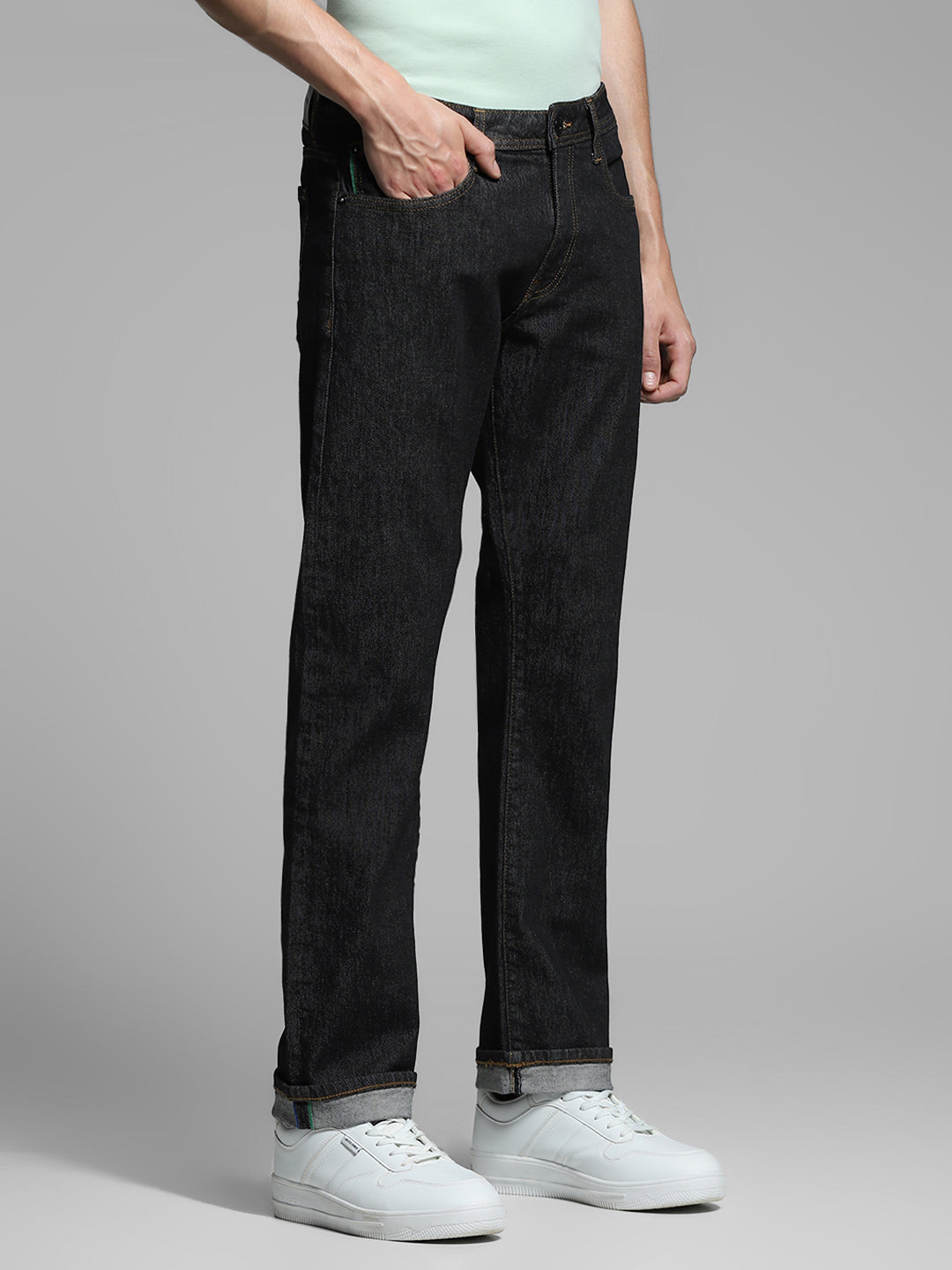 JACK&JONES Black Clark Regular Fit Jeans