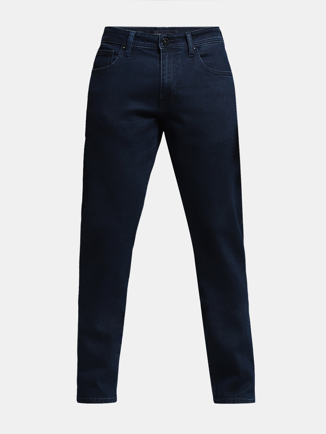 Dark Blue Low Rise Clark Regular Fit Jeans