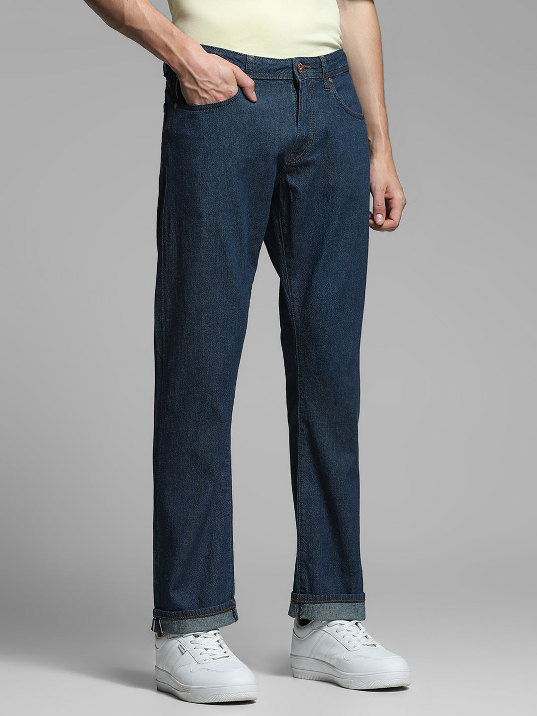 JACK&JONES Dark Blue Clark Regular Fit Jeans