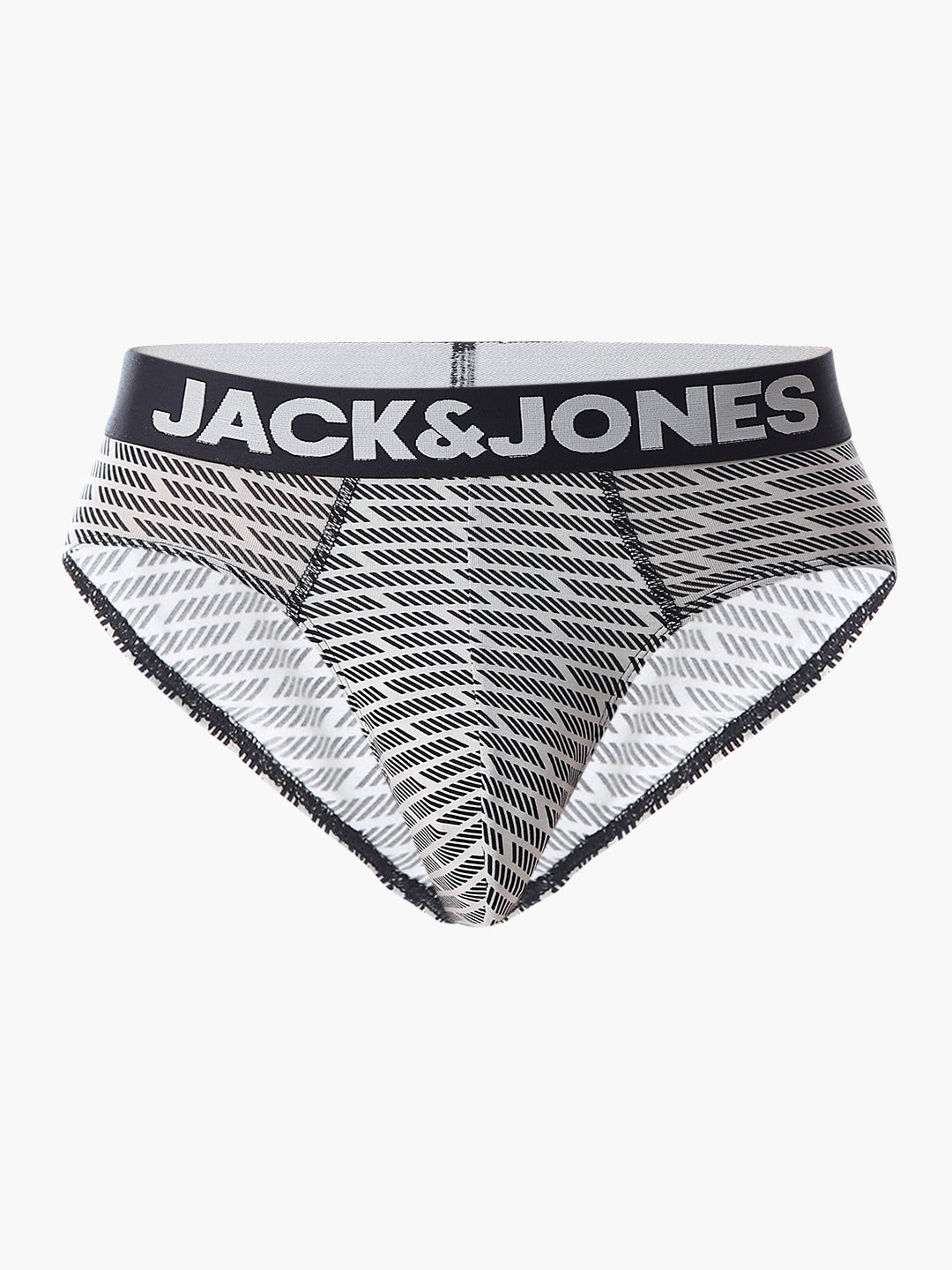 White & Black Printed Briefs