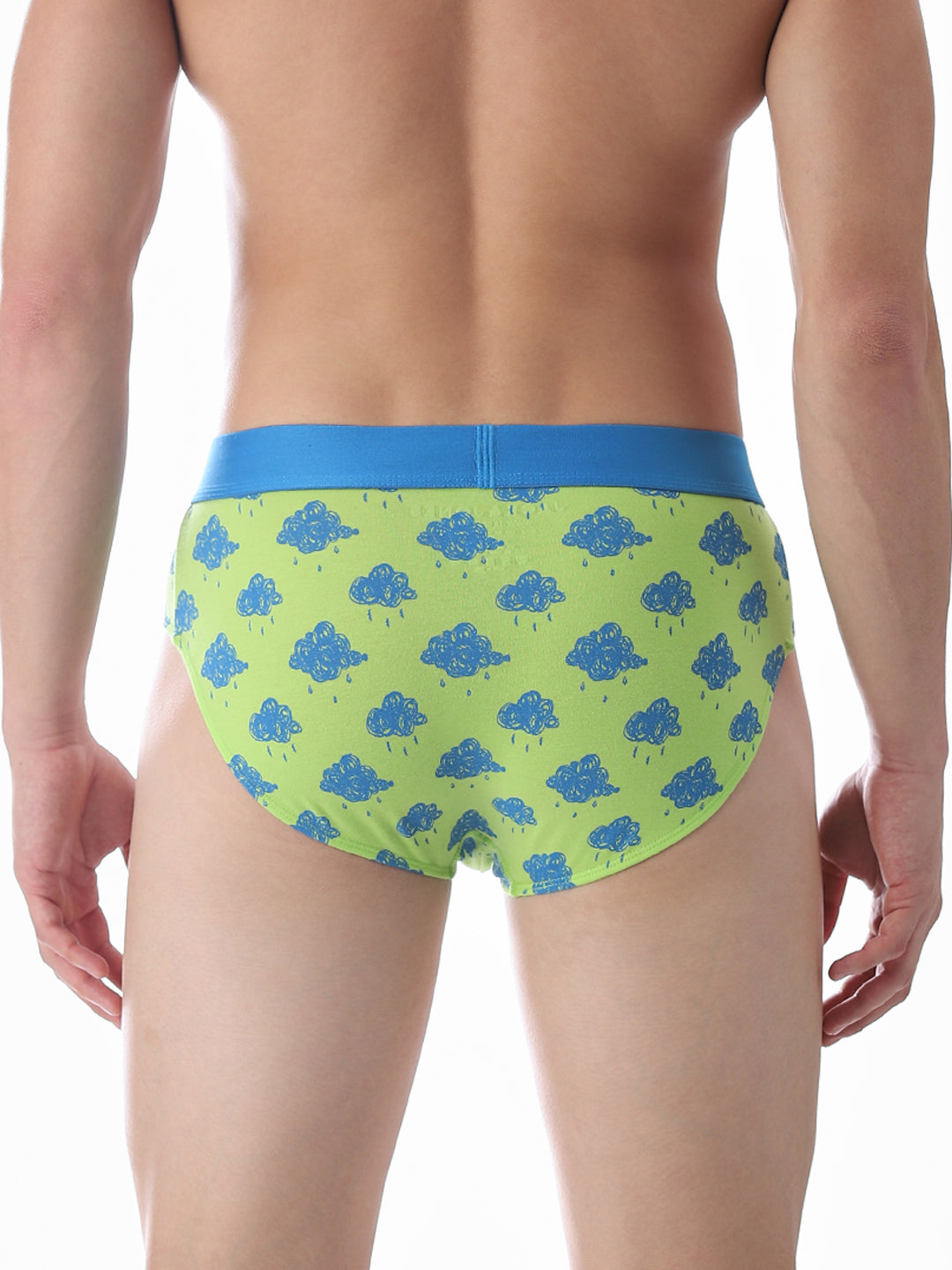 Green Cloud Printed Briefs