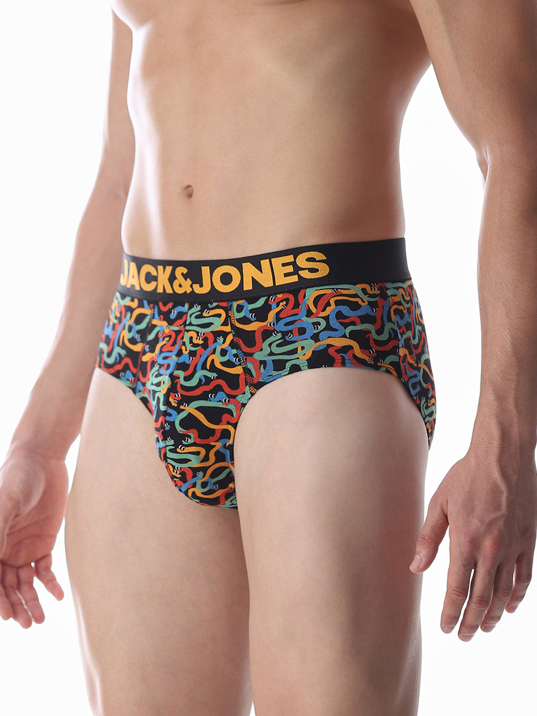 Black Snake Printed Briefs