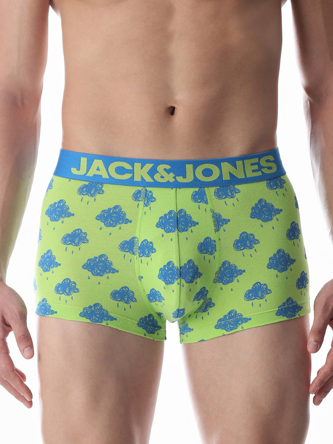 Green Cloud Printed Trunks - S