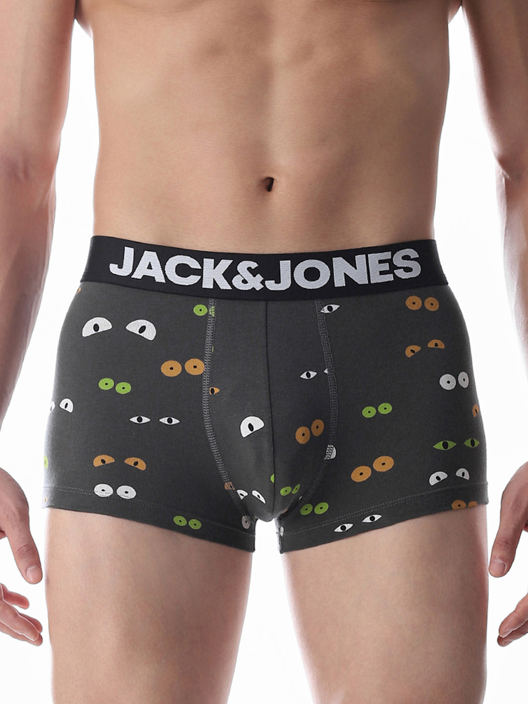 Dark Grey Printed Trunks - S