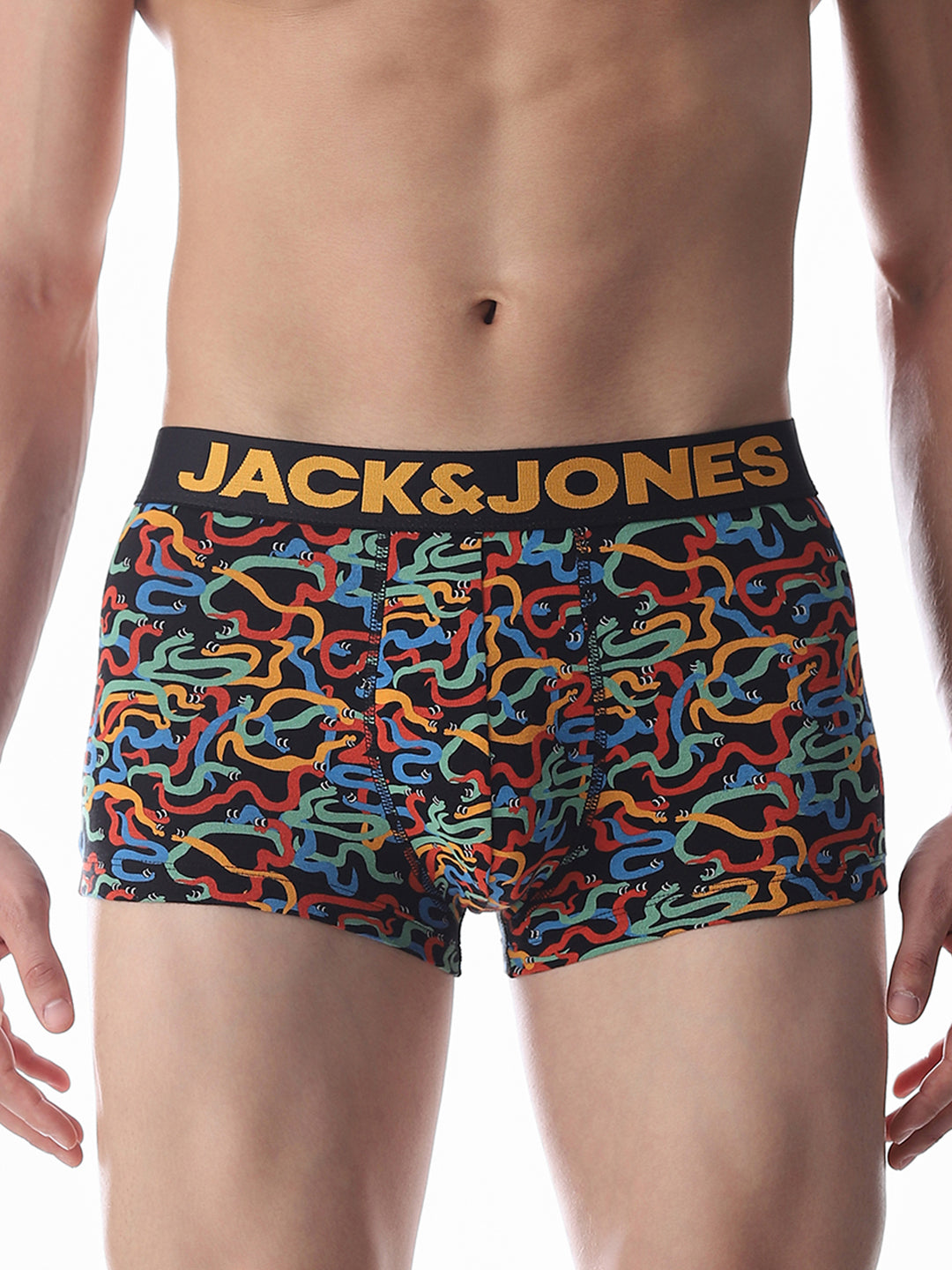Black Snake Printed Trunks