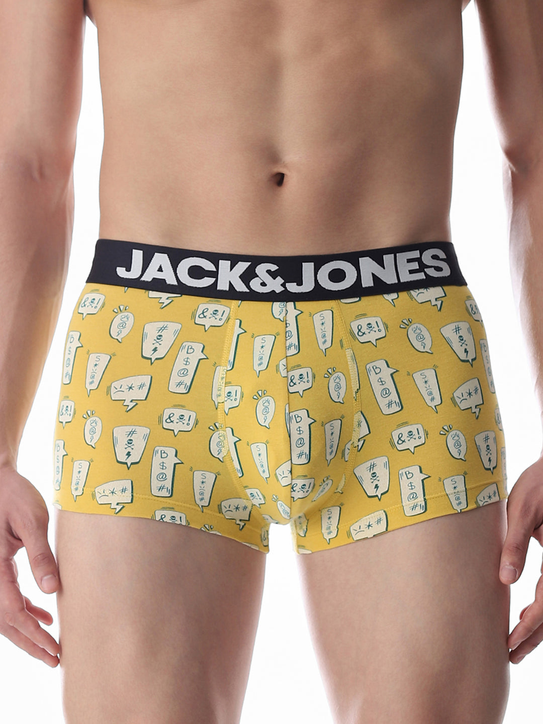 Yellow Printed Trunks