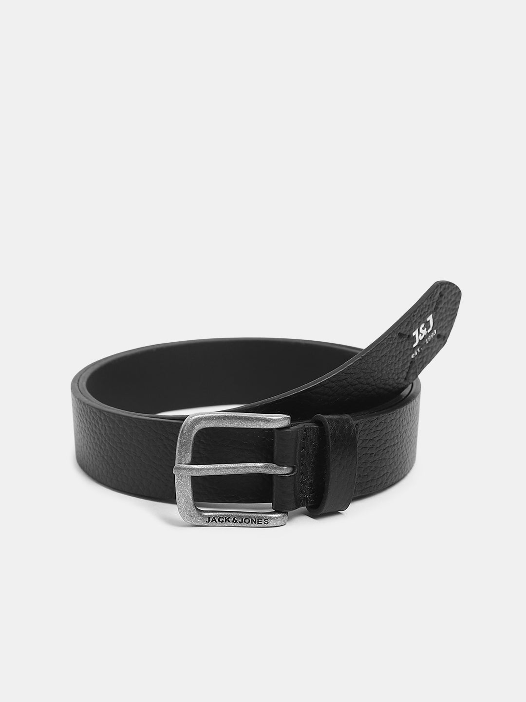 Black Premium Leather Belt - 85 cm
