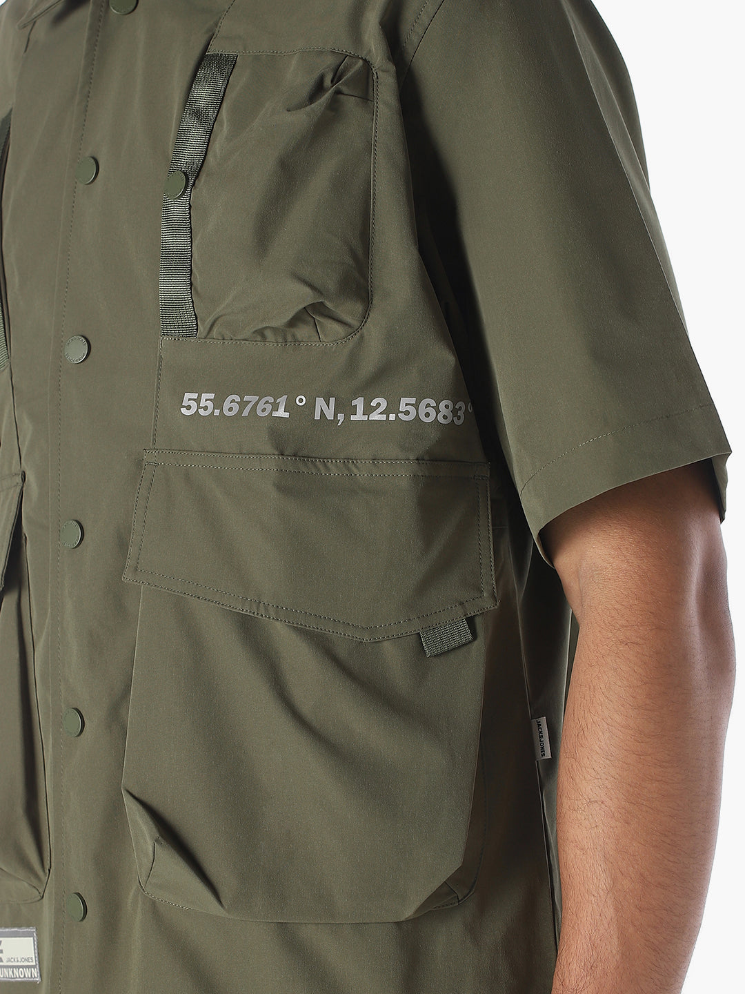 Olive Oversized Utility Shirt