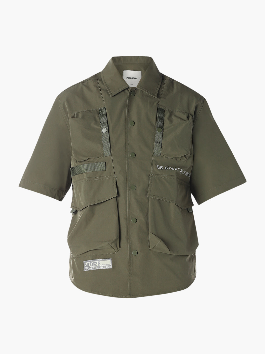 Olive Oversized Utility Shirt