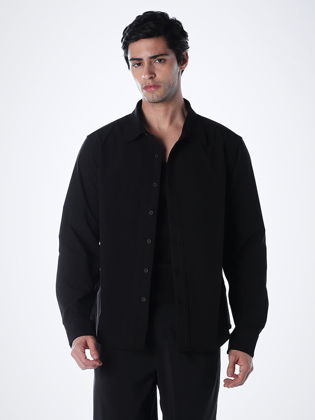 Regular Fit Black Shirt