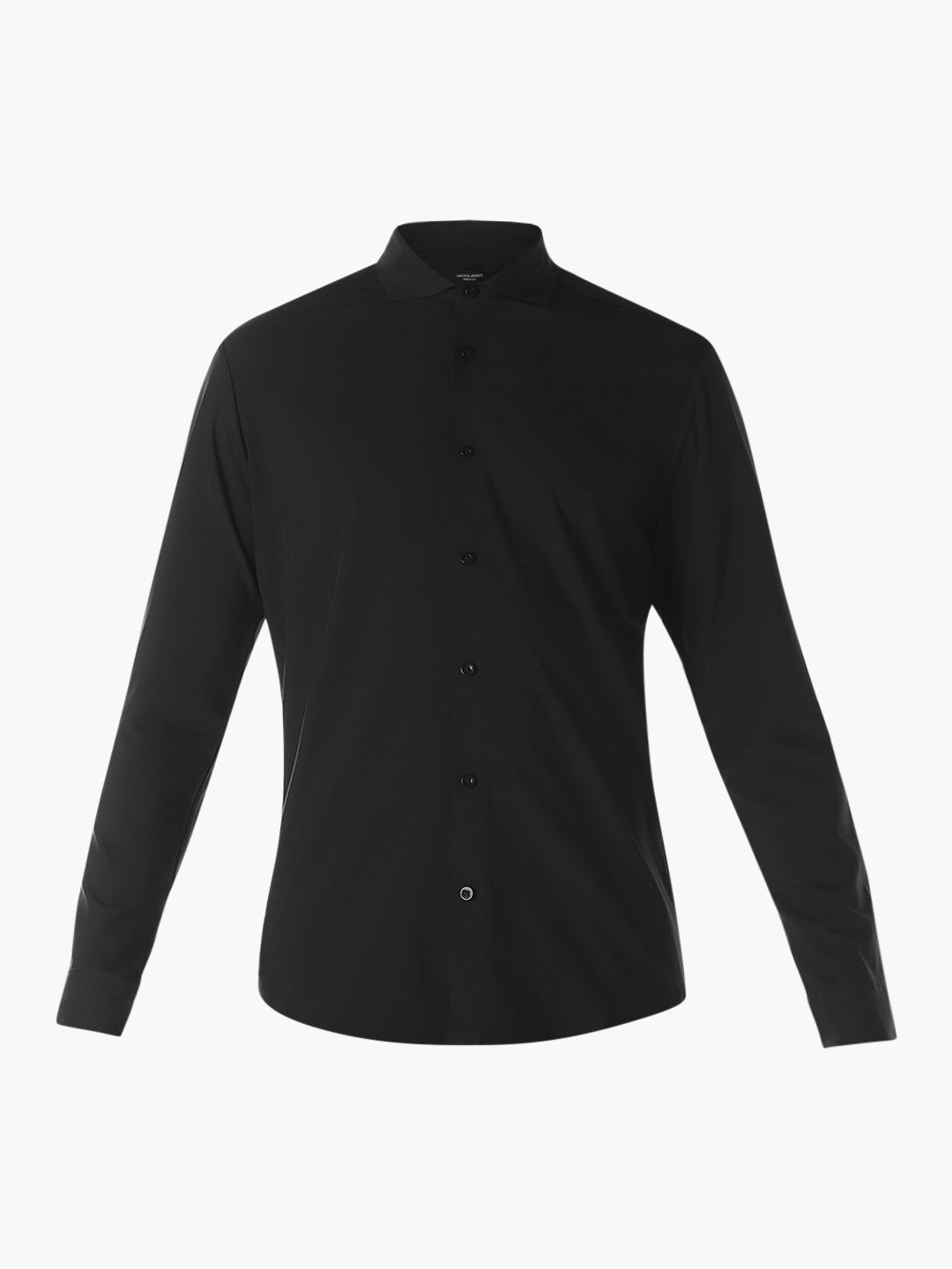Black Slim Fit Full Sleeves Shirt
