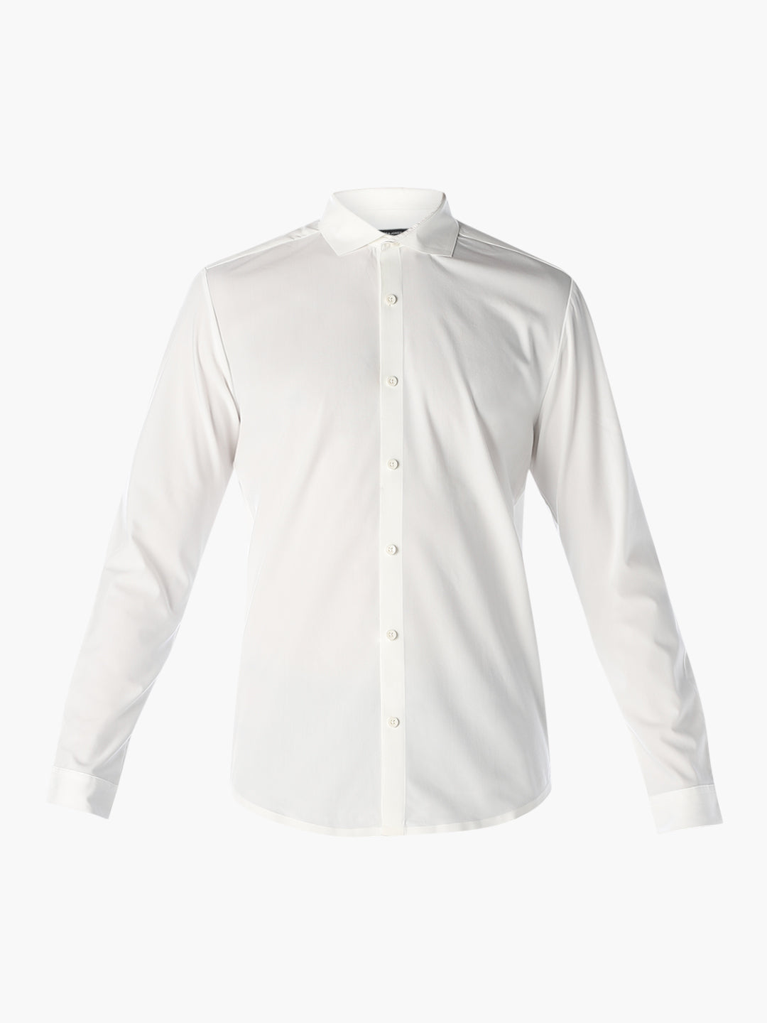 White Slim Fit Full Sleeves Shirt