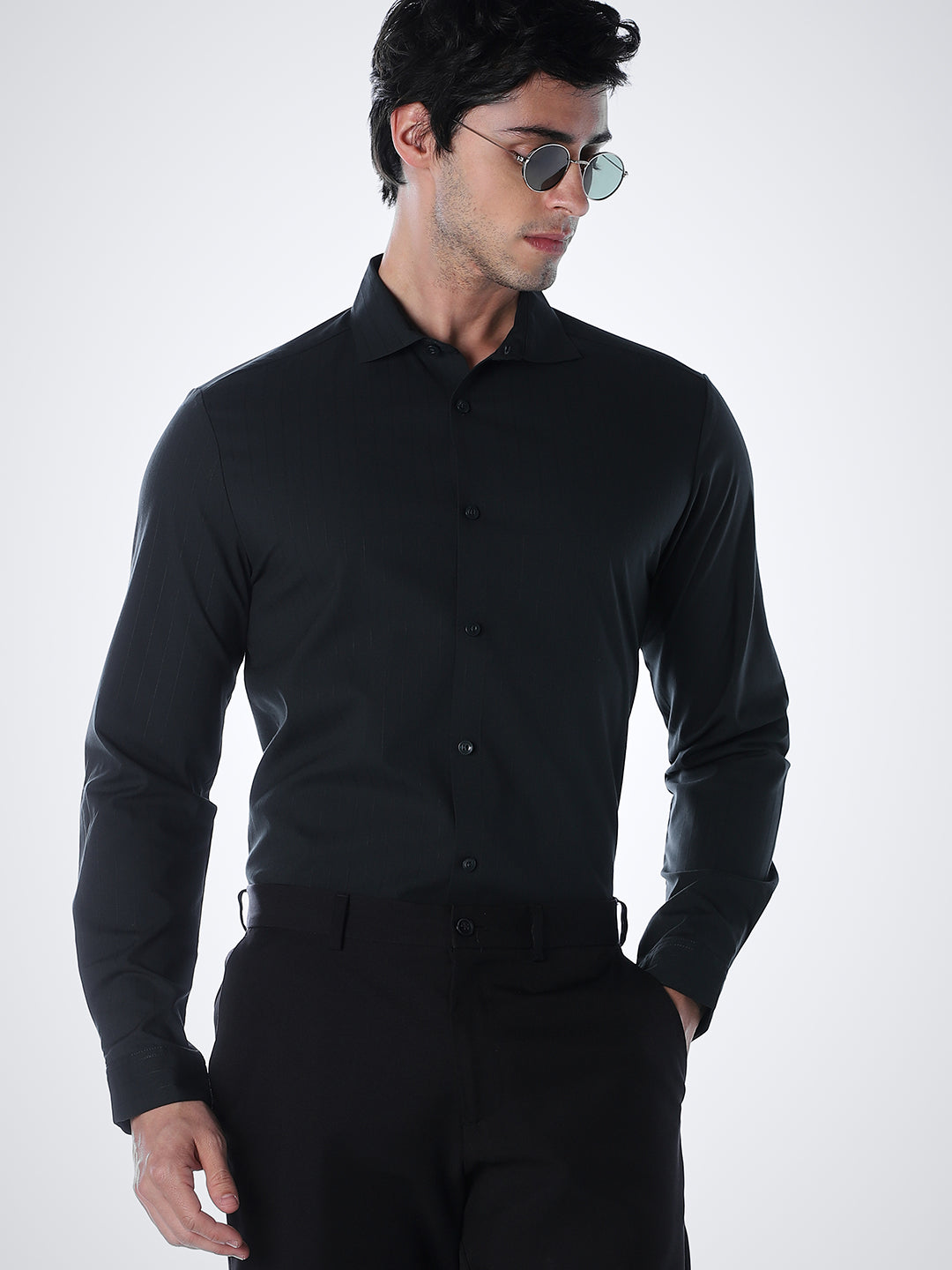 Slim Fit Full Sleeves Shirt - S