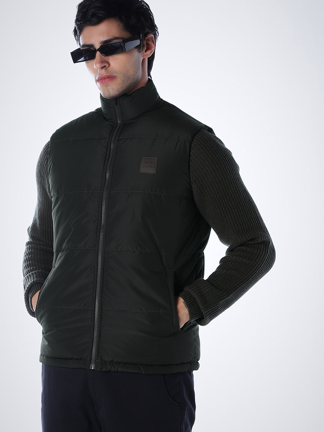 Sleeveless Puffer Vest - S