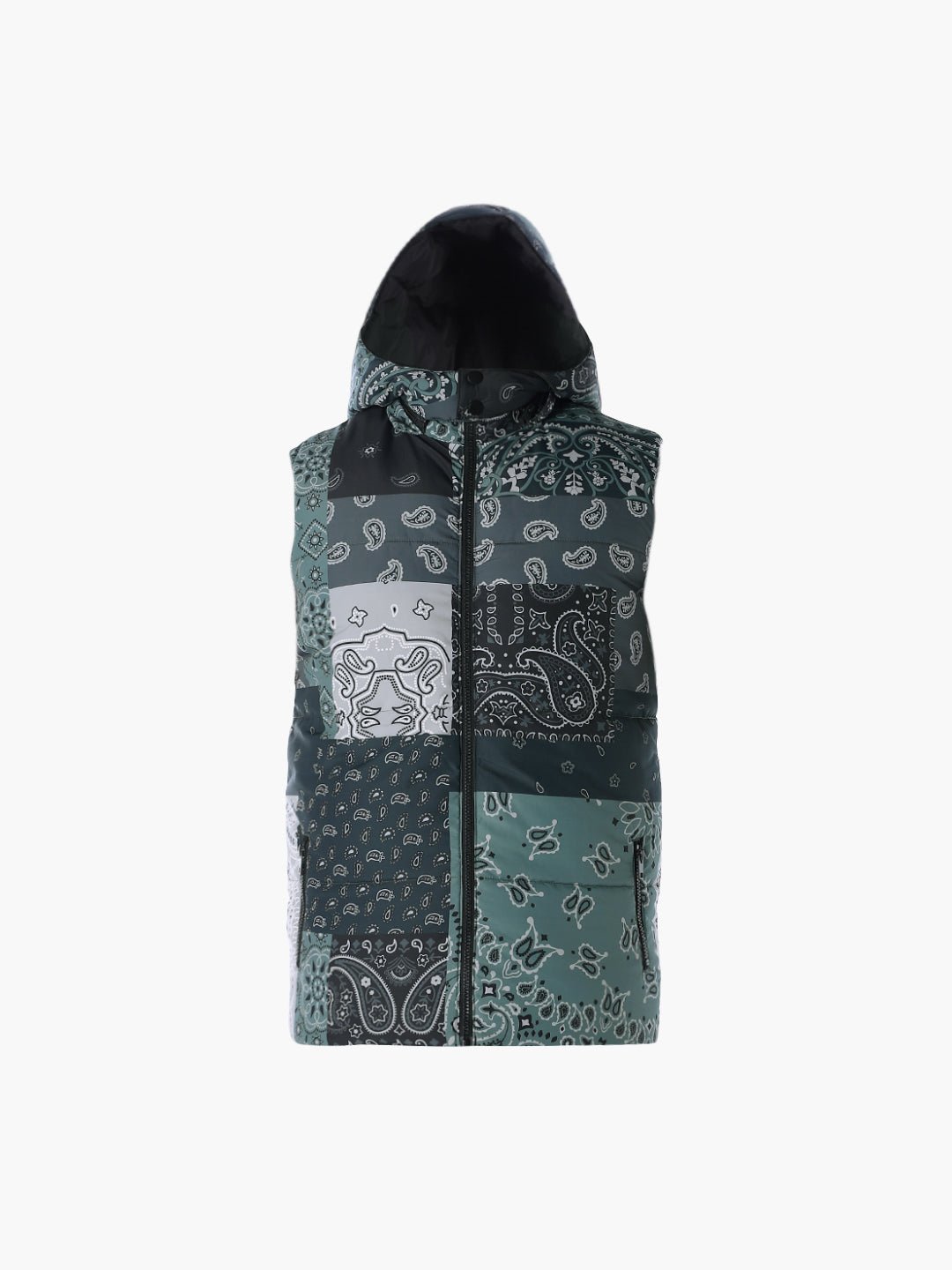 Bandana Print Reversible Hooded Jacket