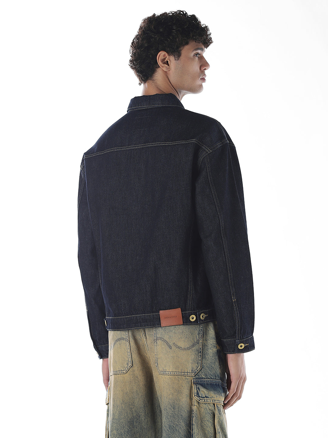 Dark Blue Cotton Denim Jacket